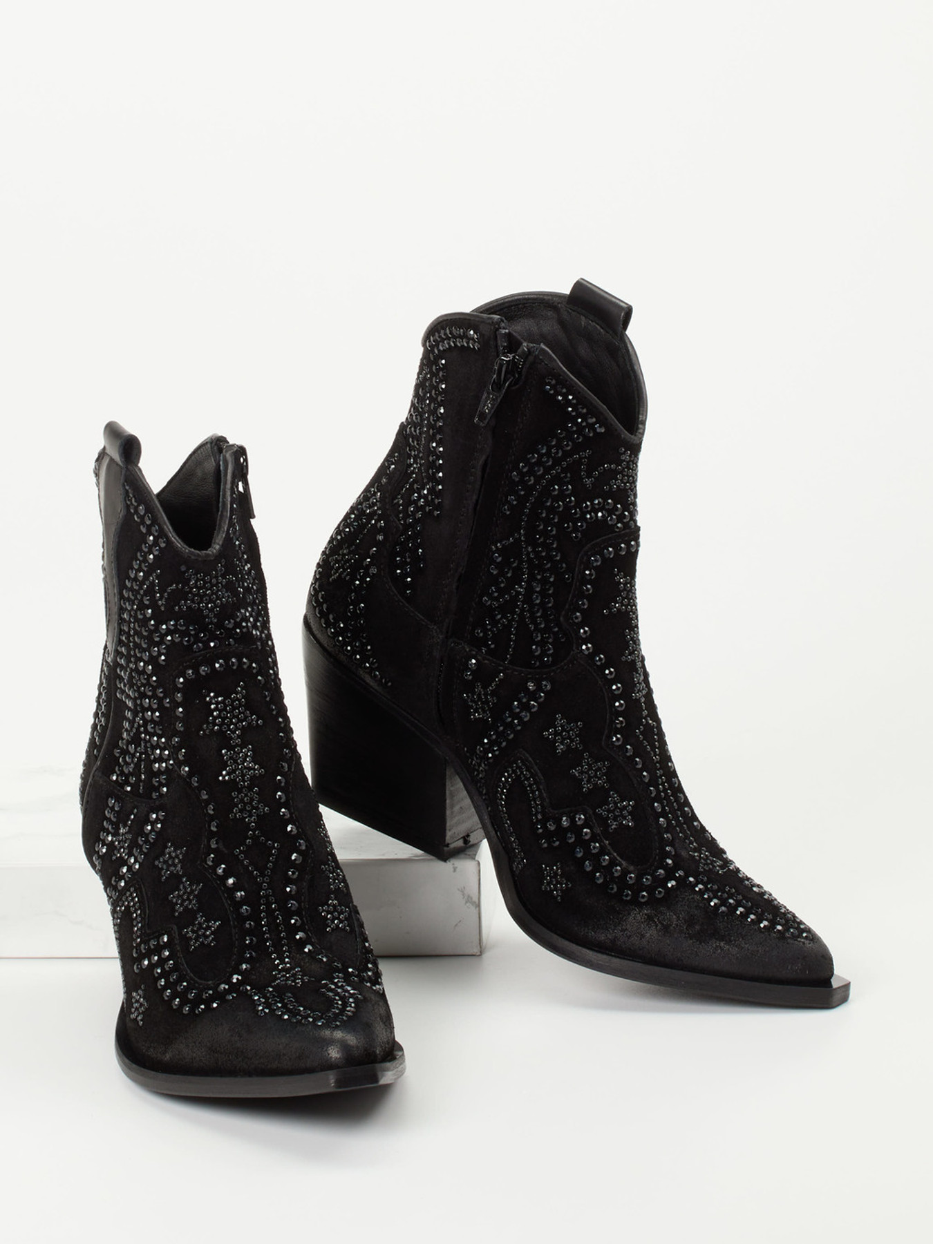 Cowboyboots schwarz 1738009007304