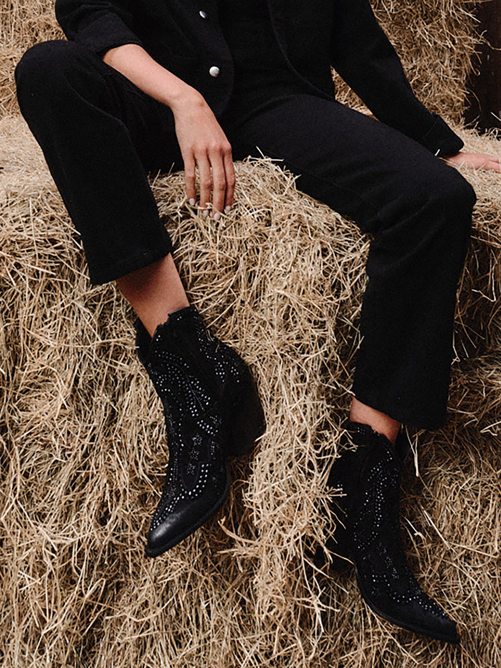 Cowboyboots schwarz 1738009007302