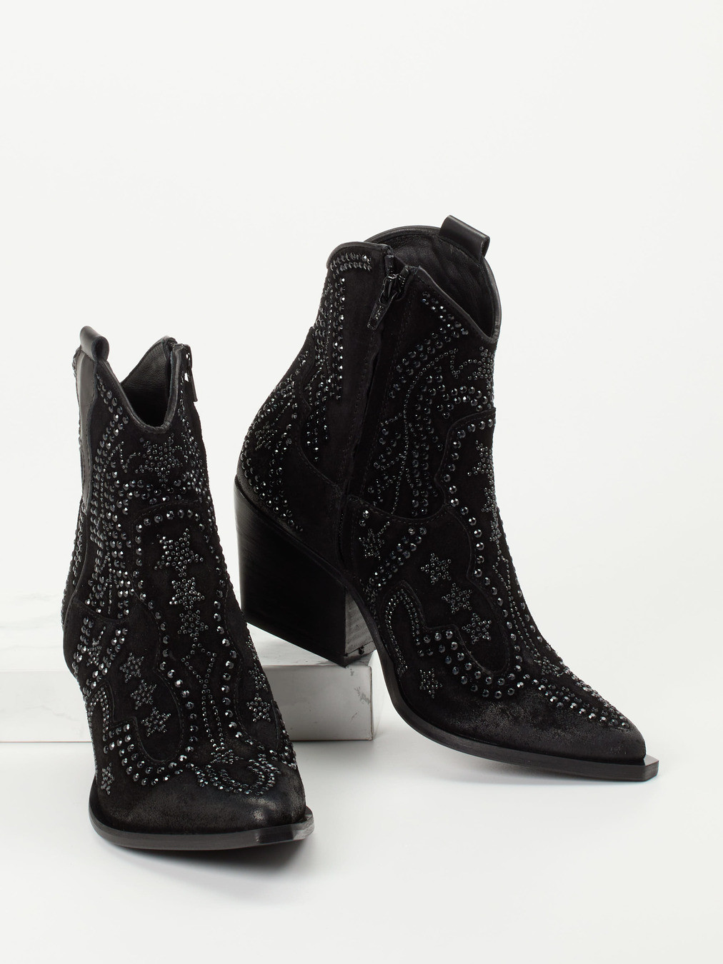 Cowboyboots schwarz 1738009007304