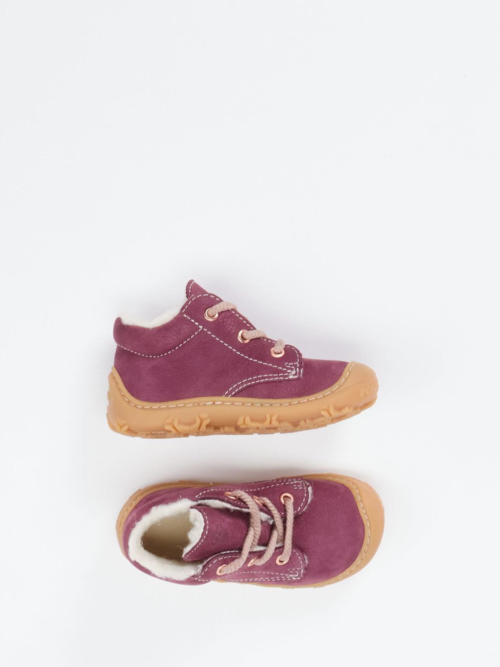 Lauflern-Schnürboots gefüttert rot 6805509000704