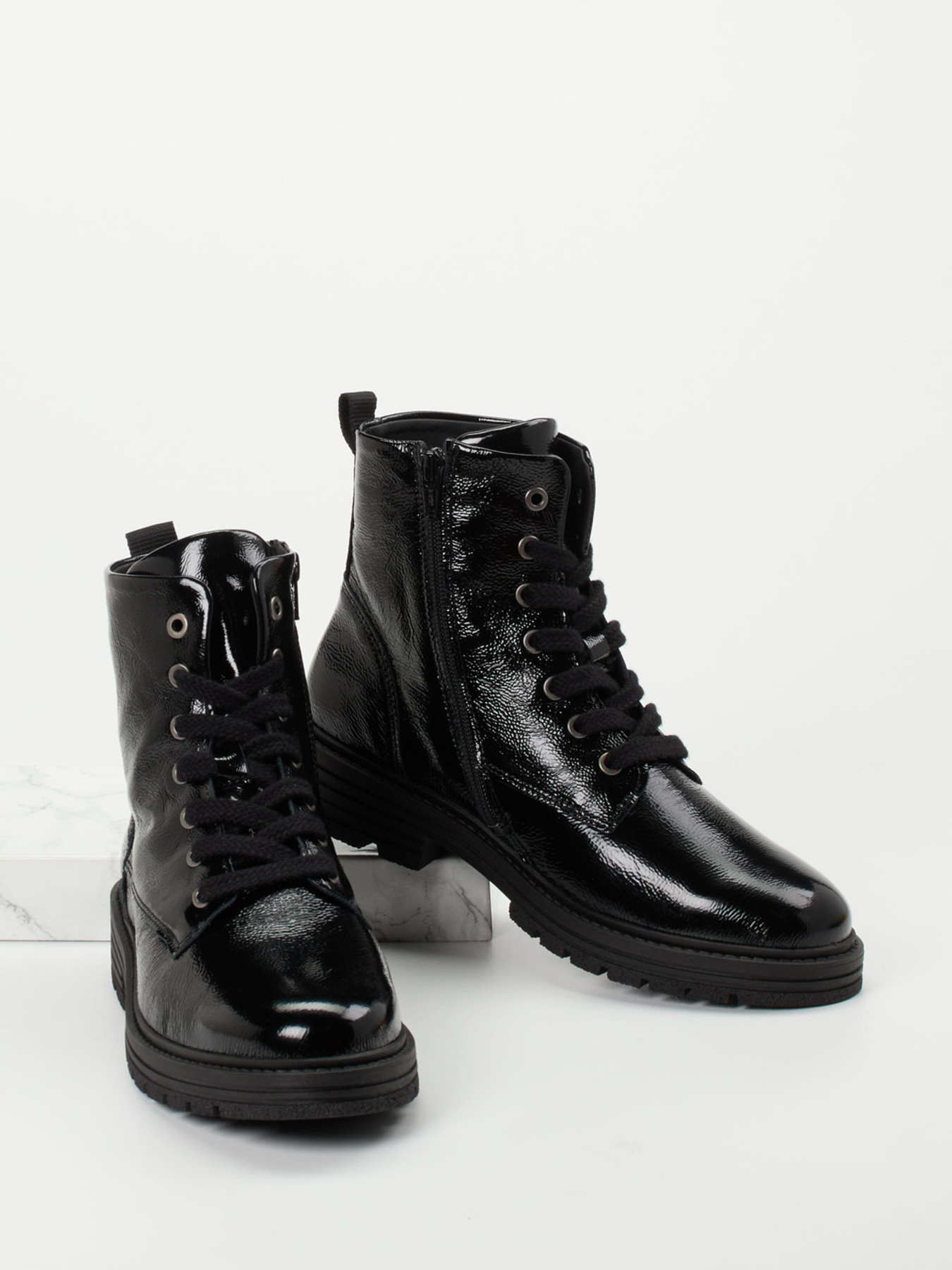 Schnürstiefelette schwarz 2751009033504