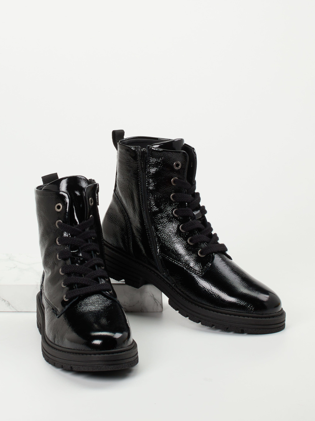 Schnürstiefelette schwarz 2751009033504