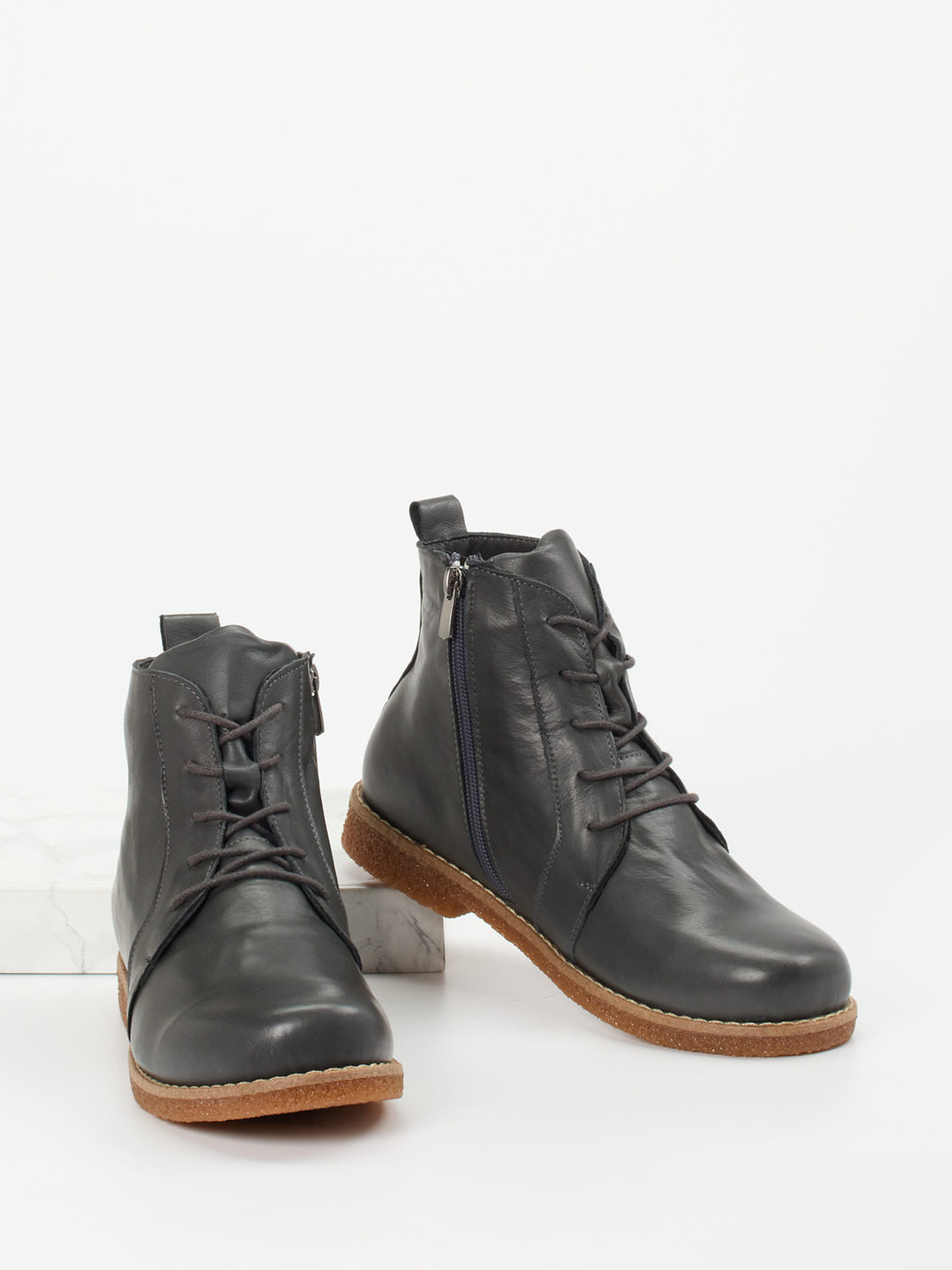 Schnürstiefelette grau 2751429004704