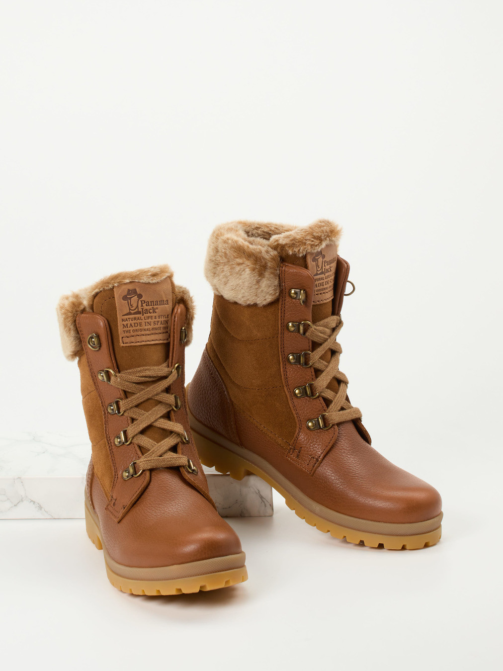 Schnürstiefelette Tuscani B1 braun 1823289001104