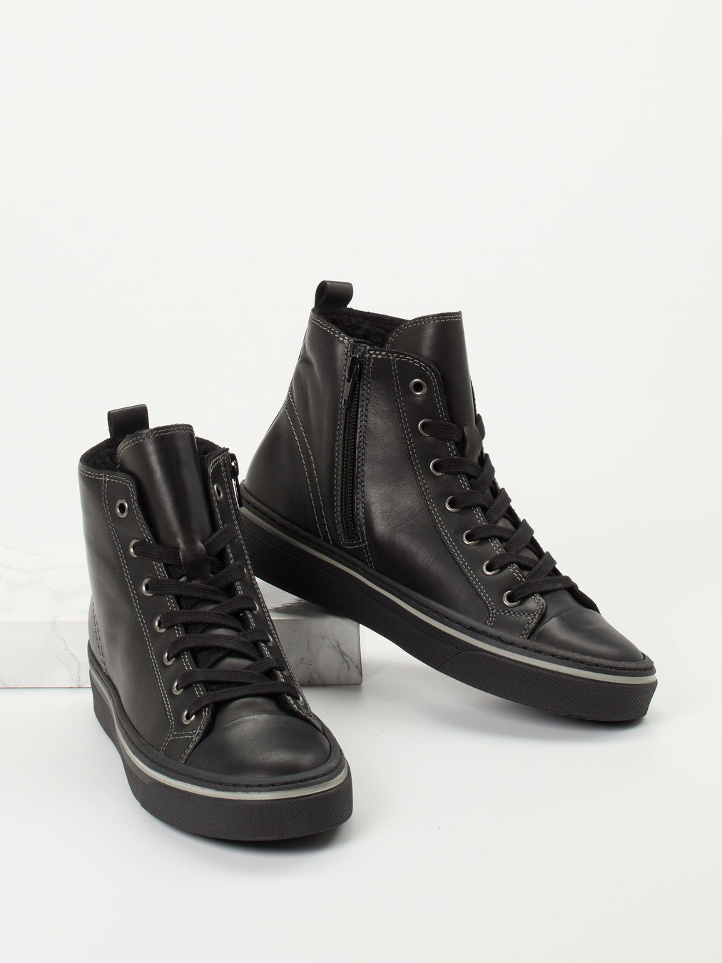 Schnürstiefelette schwarz 1803009003504