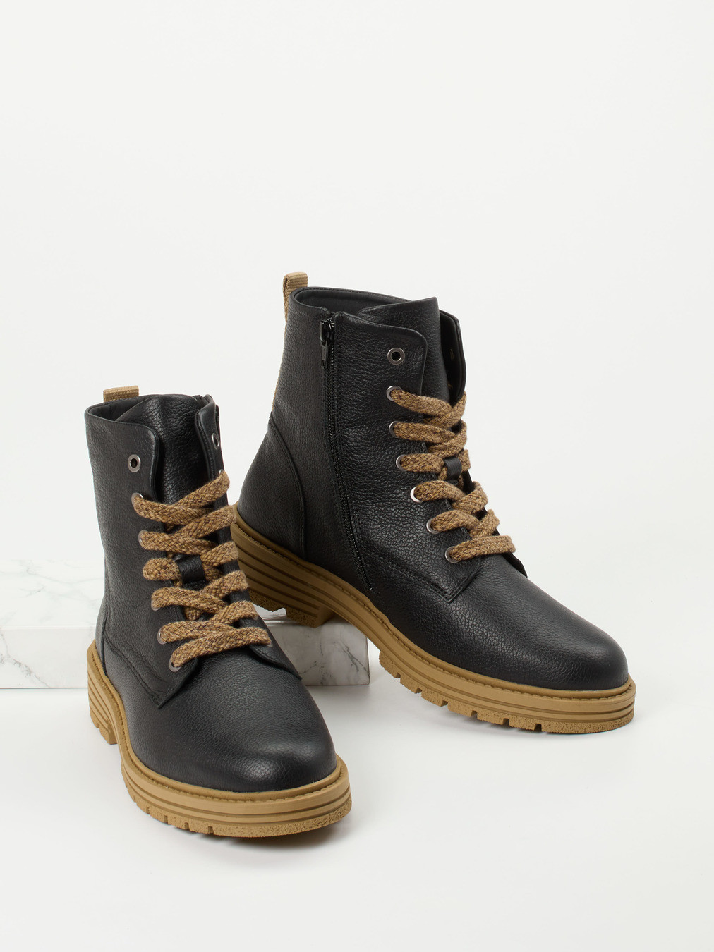 Schnürstiefelette schwarz 2751009033404