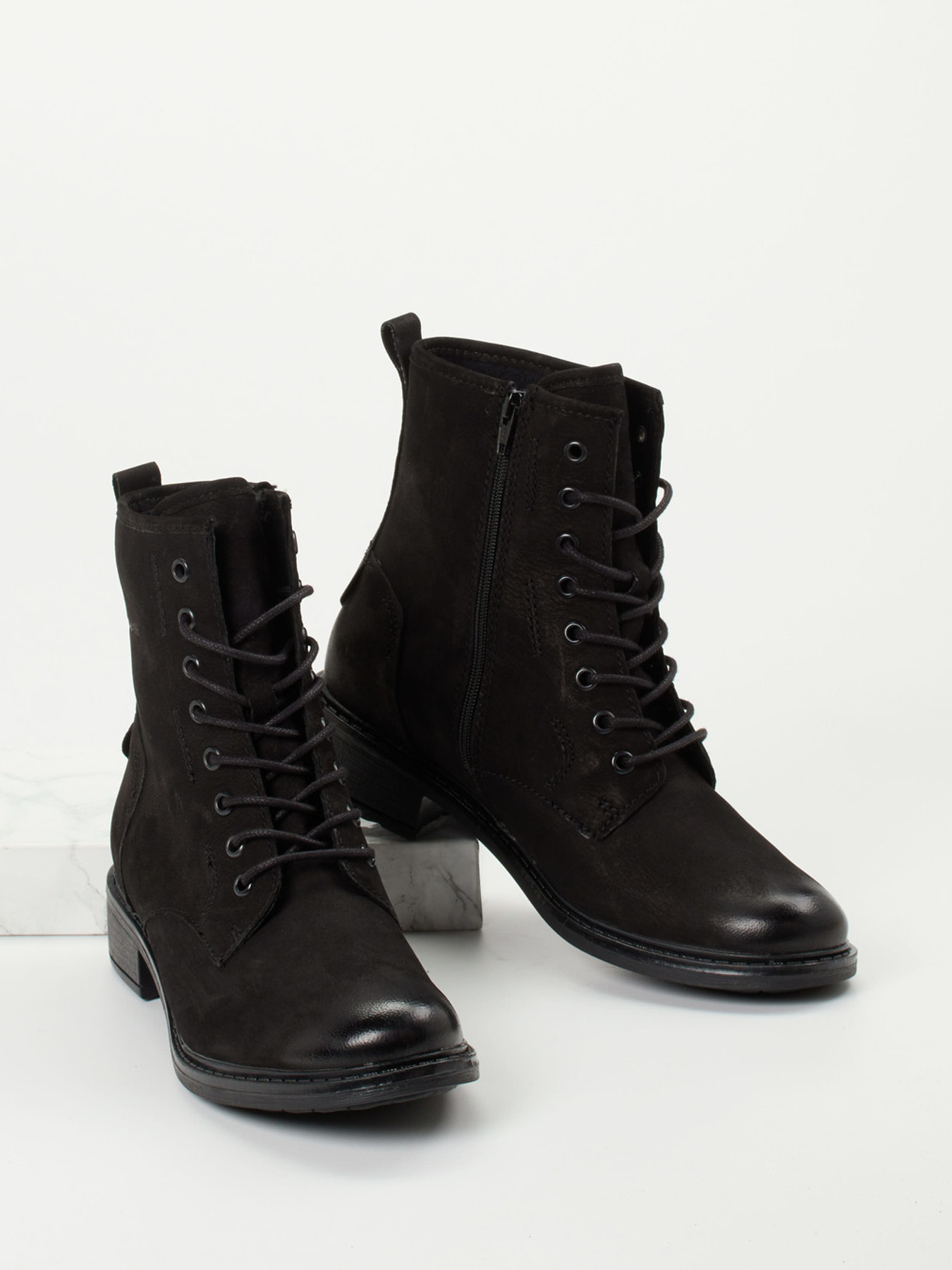 Schnürstiefelette schwarz 1723009016704