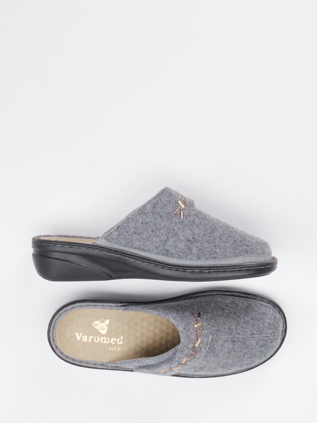 Hausschuh grau 7163459003504