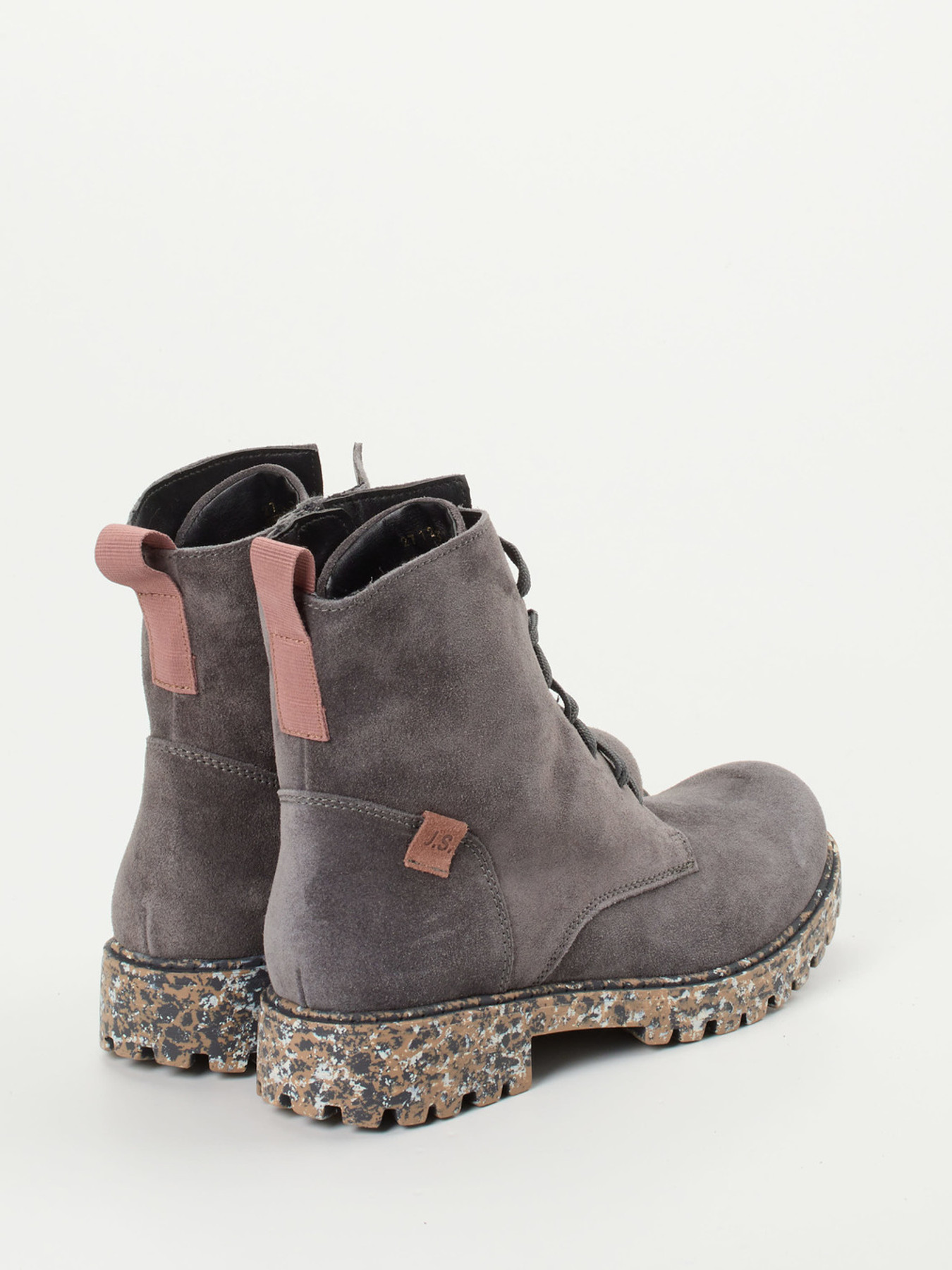 Schnürstiefelette grau 1723459000703