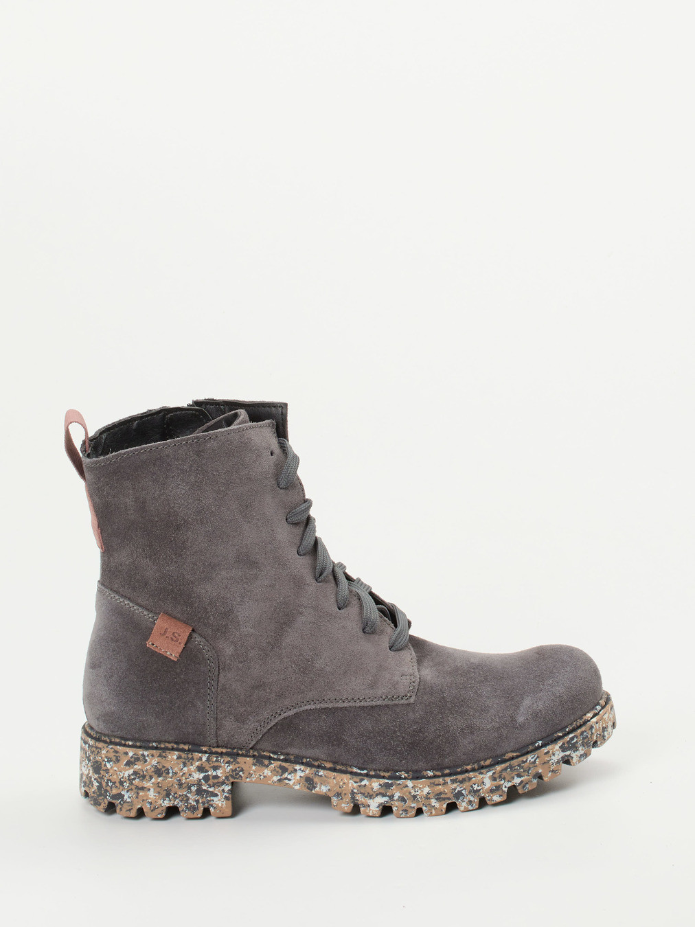 Schnürstiefelette grau 1723459000701