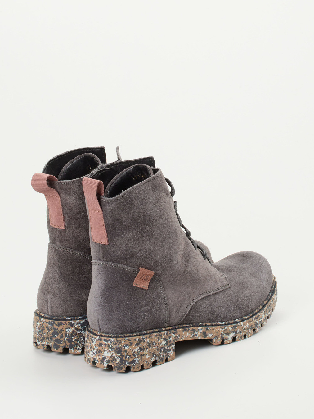 Schnürstiefelette grau 1723459000703