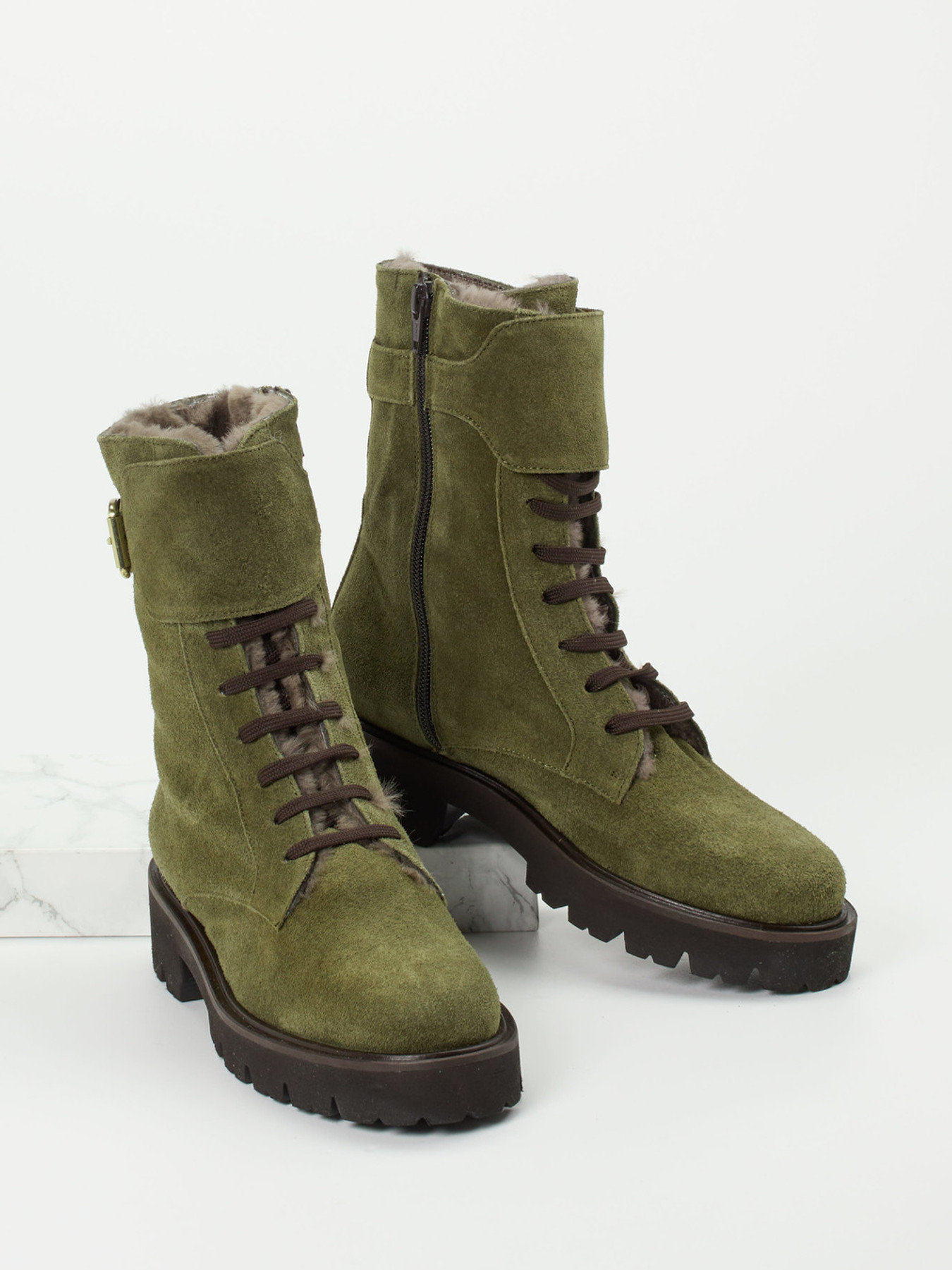 Schnürstiefelette grün 1823659000504