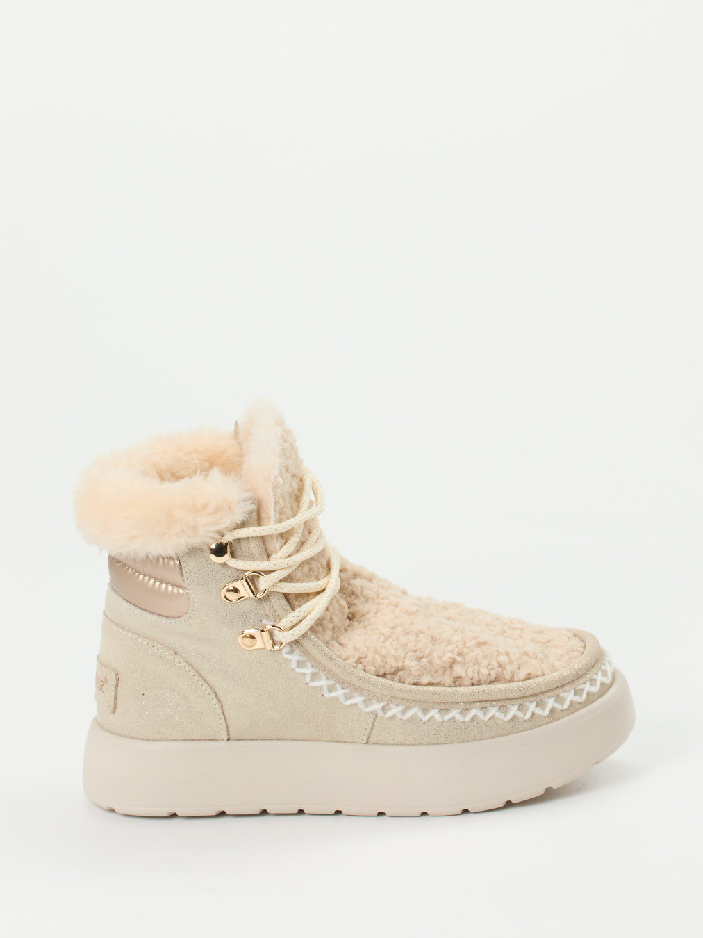 Schnürstiefelette beige 1805399000101