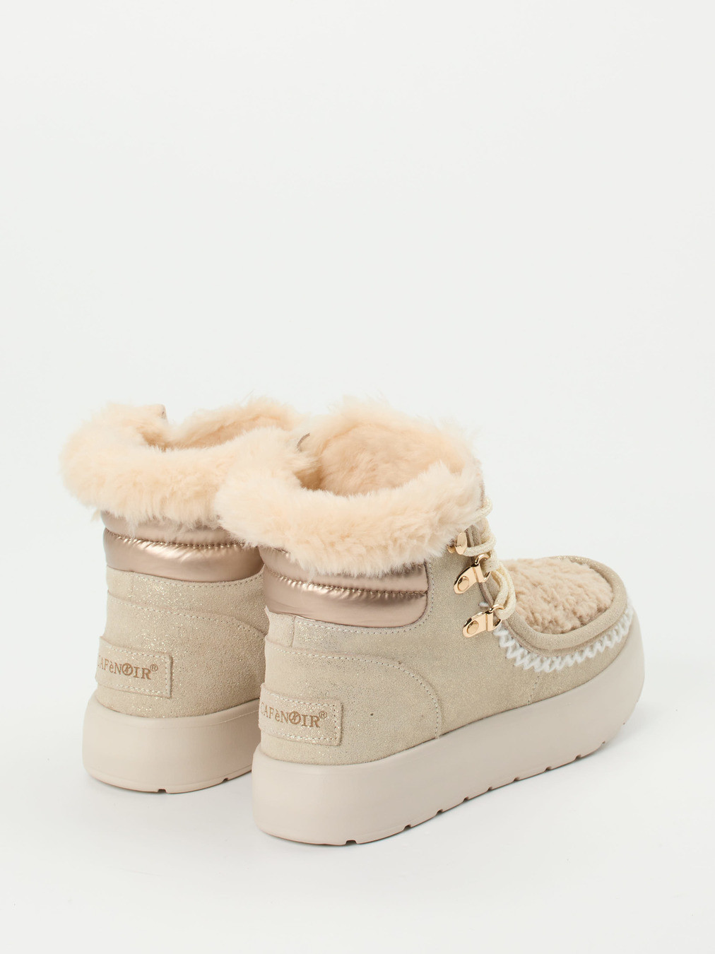 Schnürstiefelette beige 1805399000103