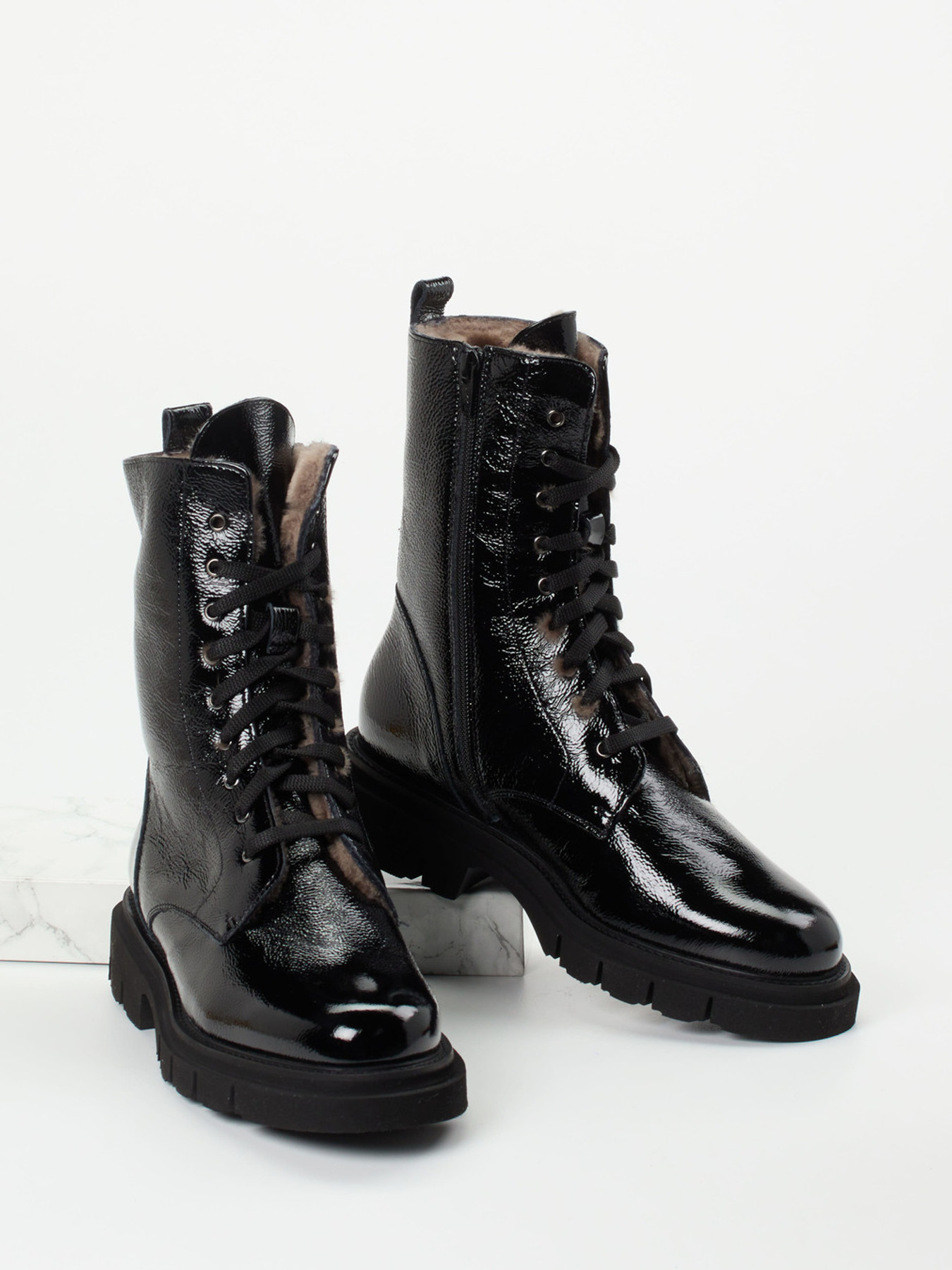 Schnürstiefelette schwarz 1823009010004