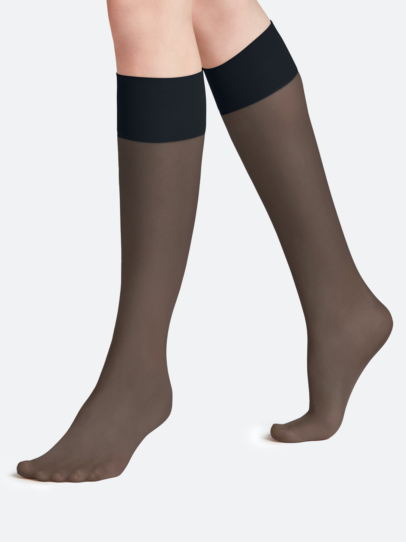 Pure Matt 50 DEN Damenkniestrümpfe blau 9154109000801