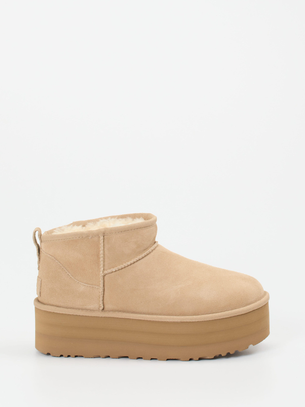 Stiefelette Classic Ultra Mini Platform beige 1813359000201