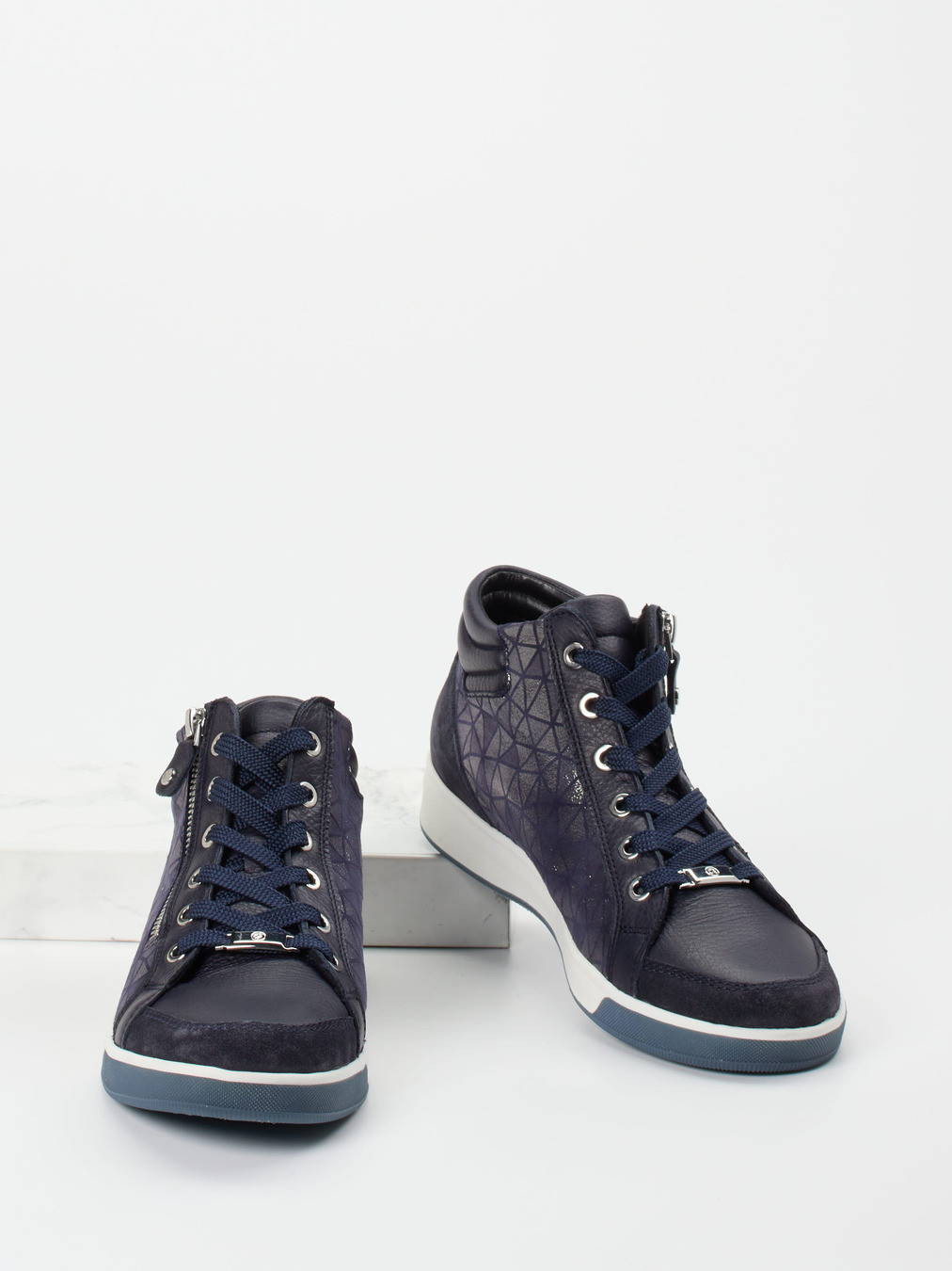 Schnürstiefelette blau 2751109011804