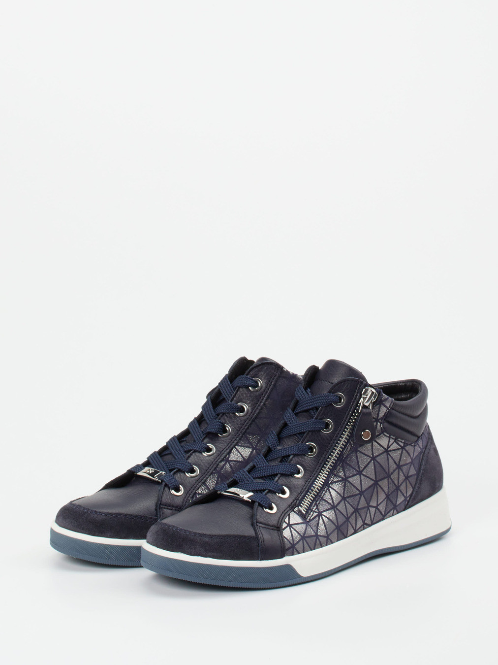 Schnürstiefelette blau 2751109011802