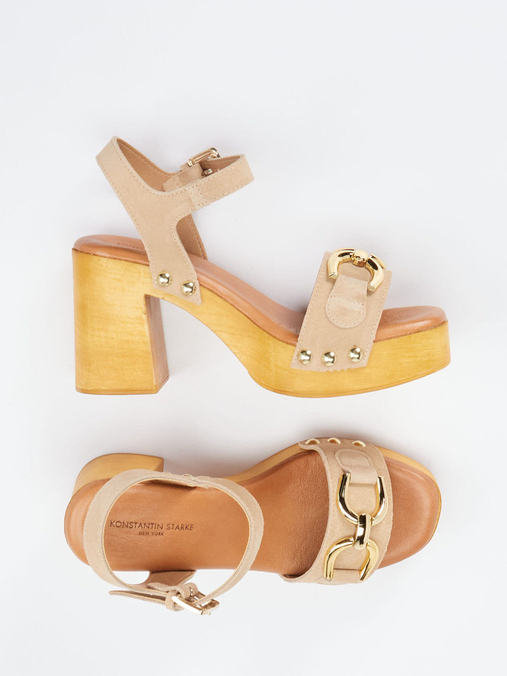 Plateau-Sandalette beige 1249399000604