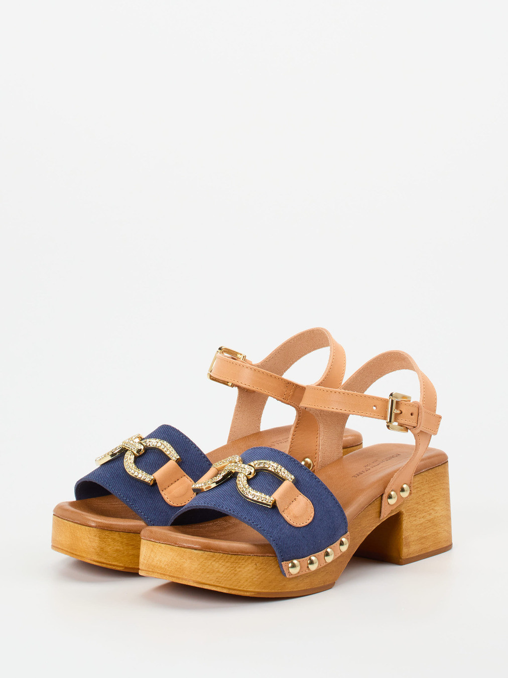 Plateau-Sandalette blau 1247159000102