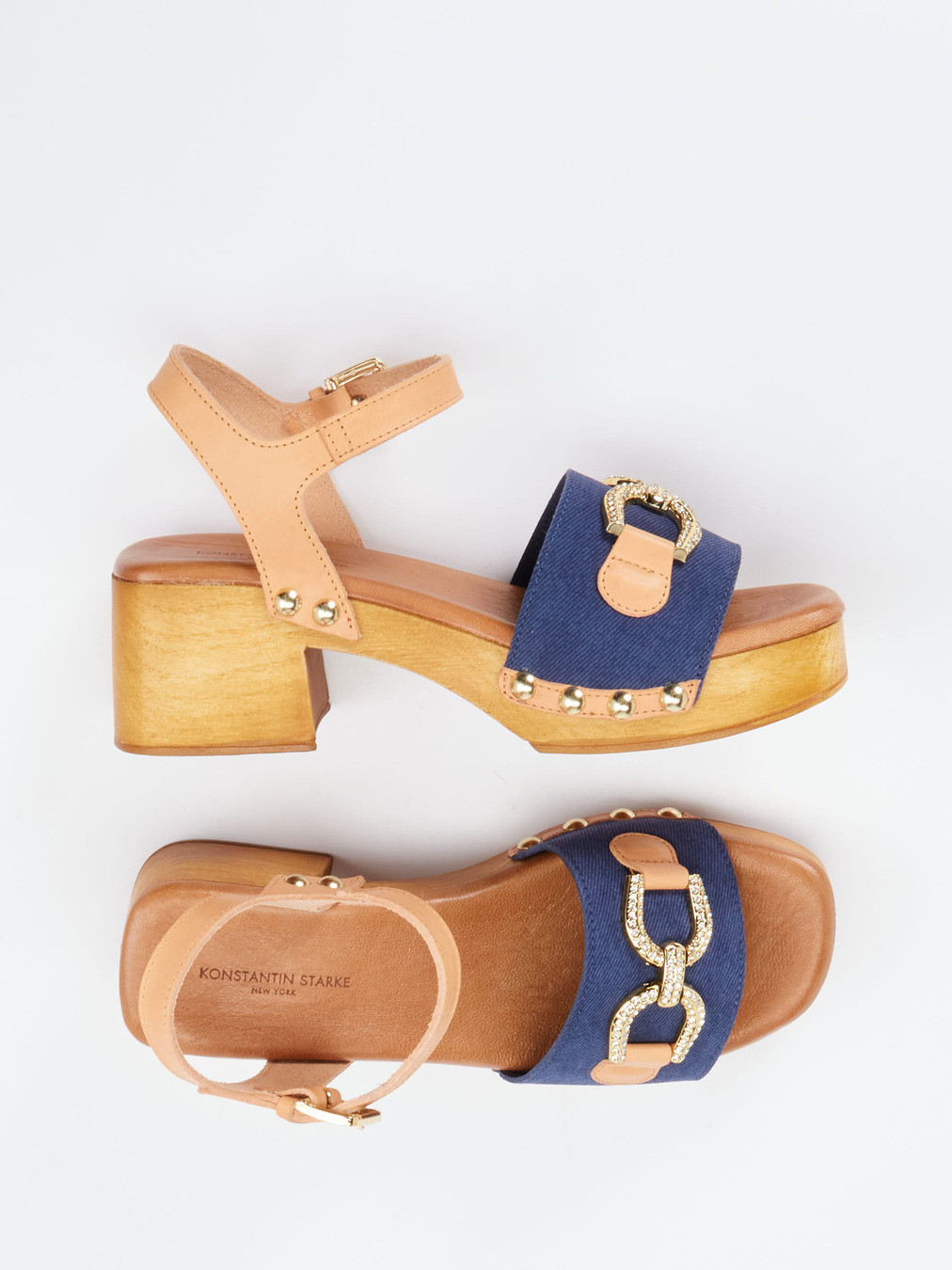 Plateau-Sandalette blau 1247159000104