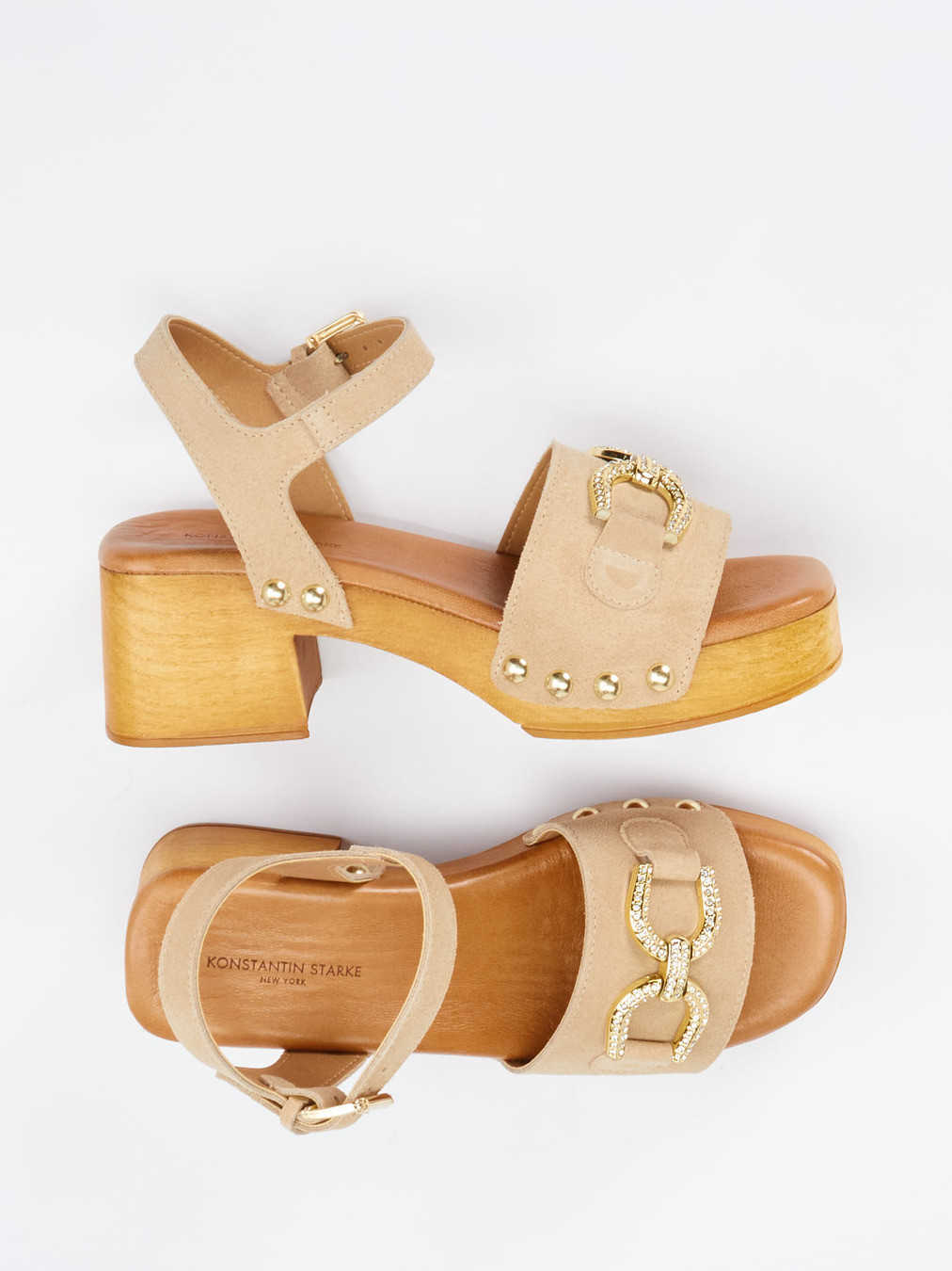 Plateau-Sandalette beige 1247399000104