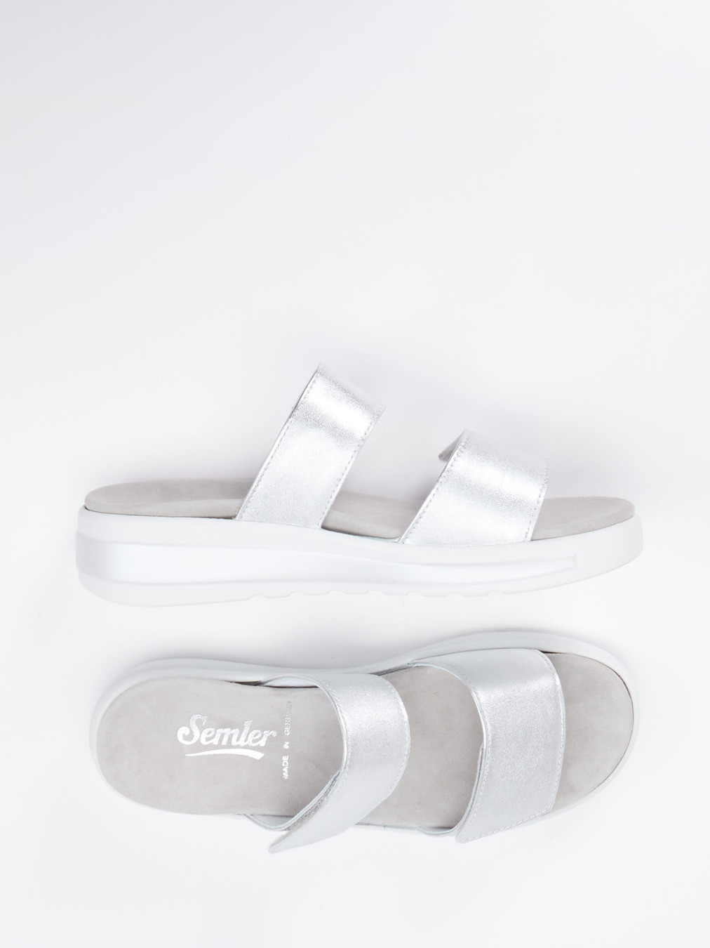 Klettpantolette Hanna grau 2153499000704