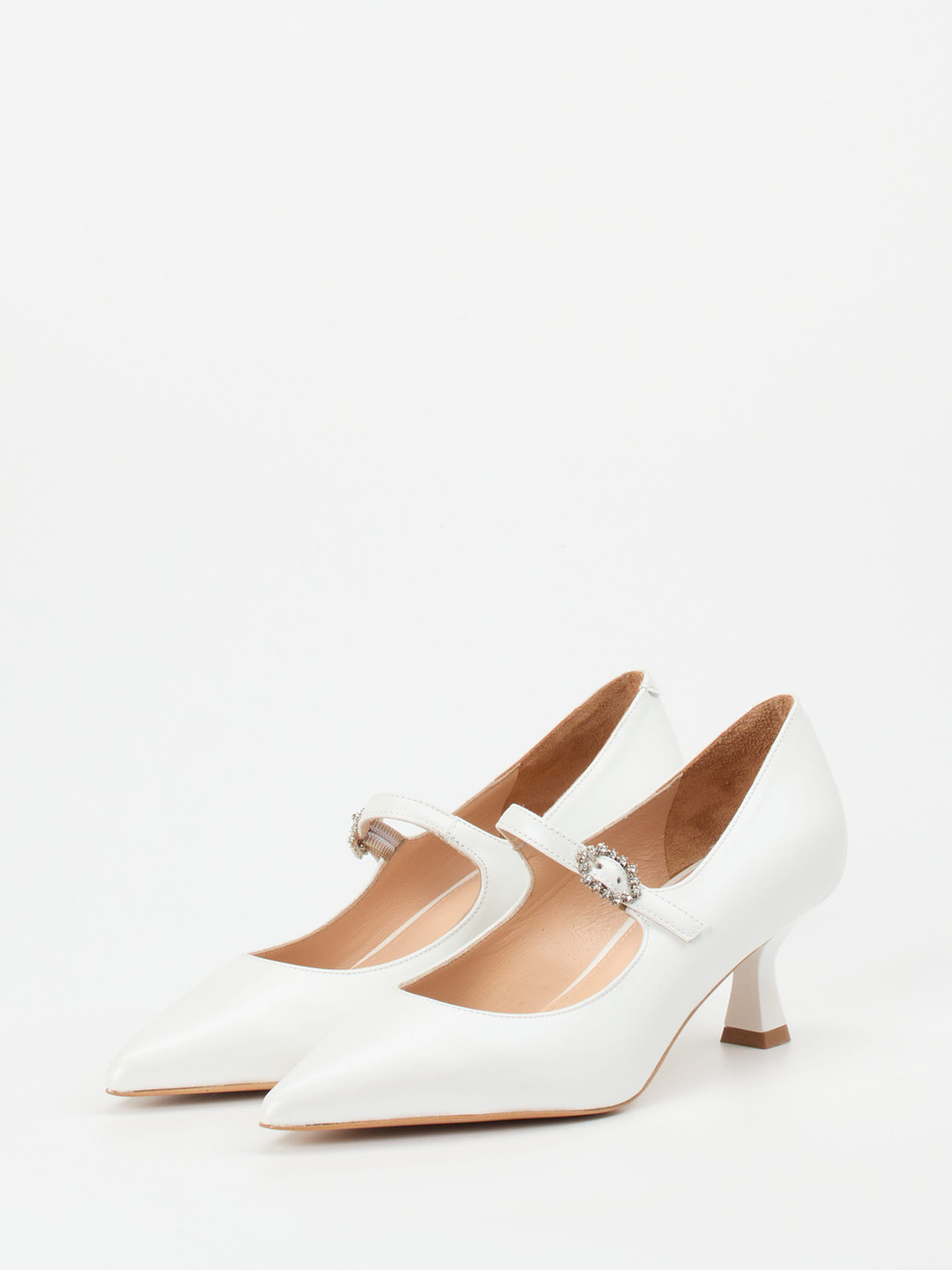 Spangenpumps weiß 1427799000102