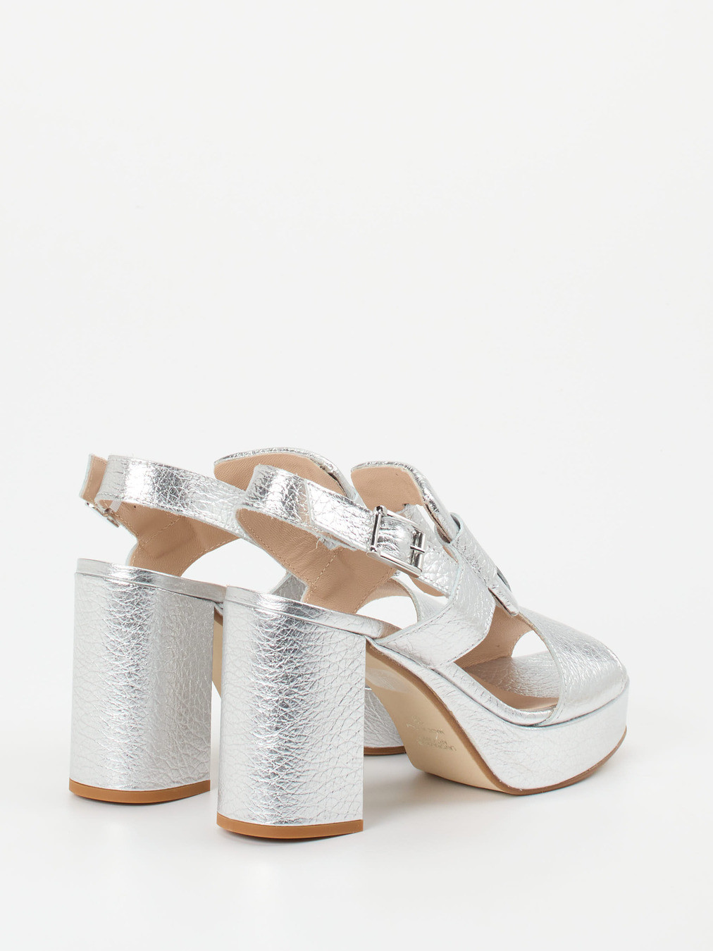 Plateau-Sandalette silber 1249449000303