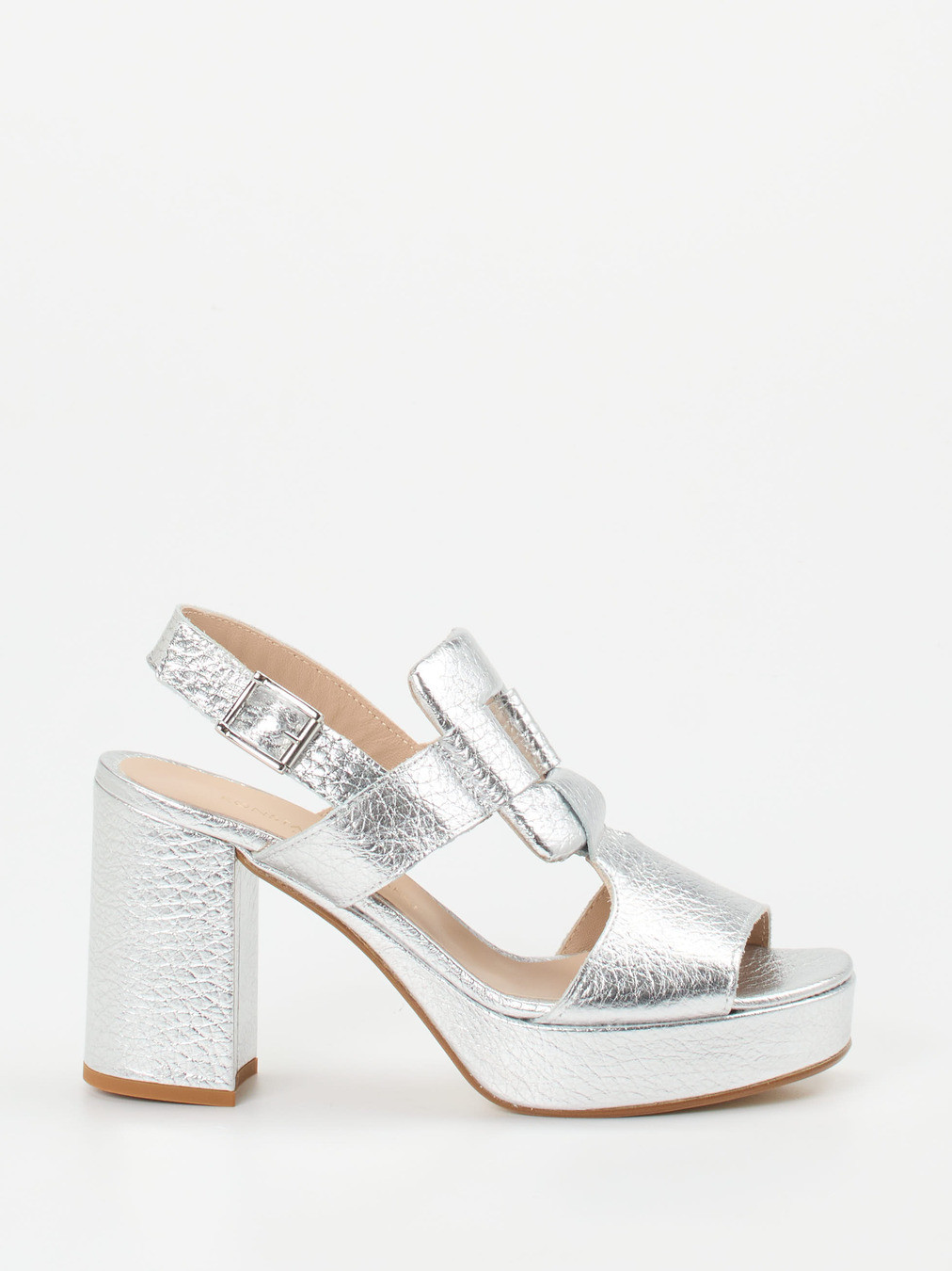 Plateau-Sandalette silber 1249449000301