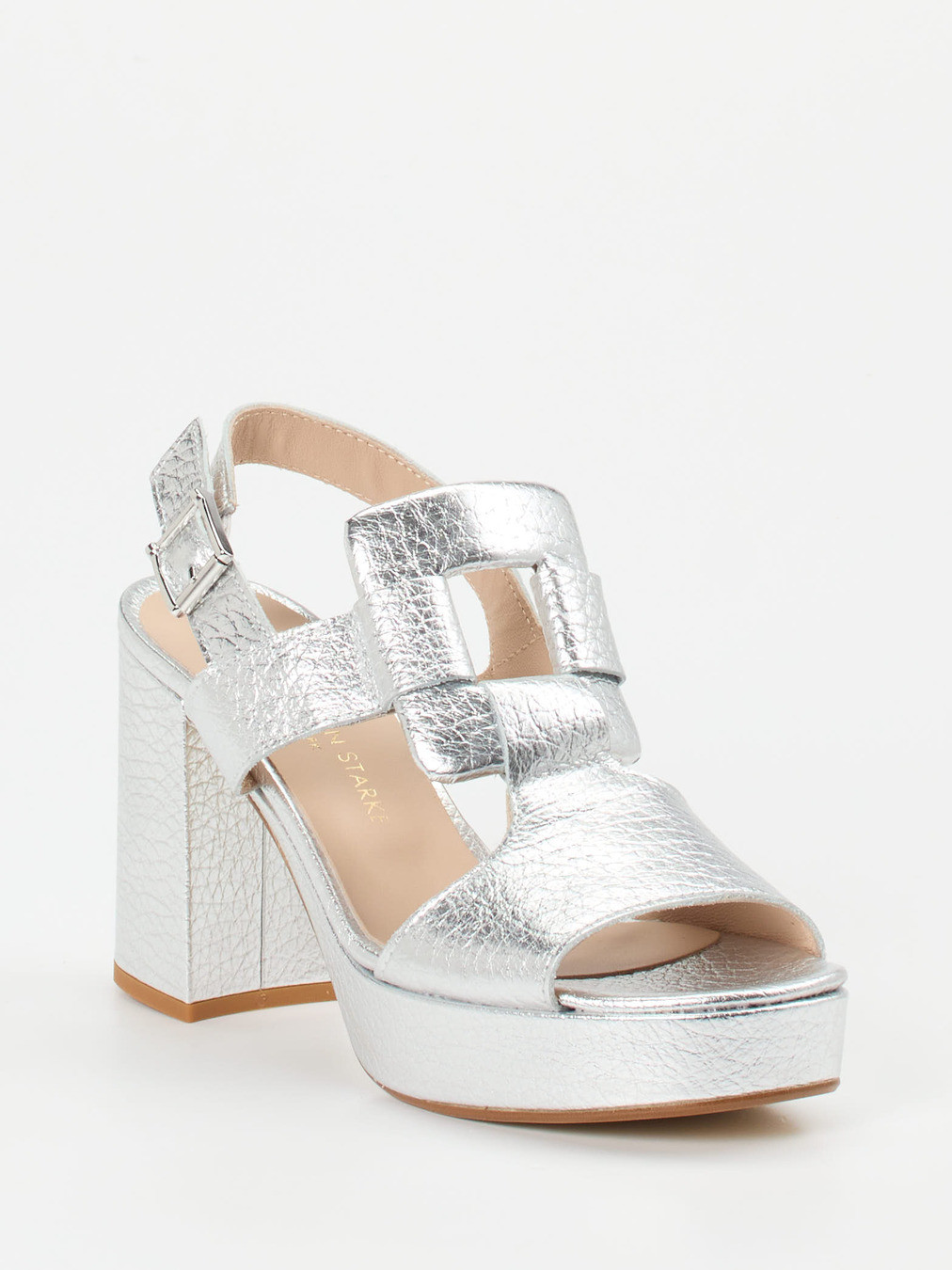 Plateau-Sandalette silber 1249449000306