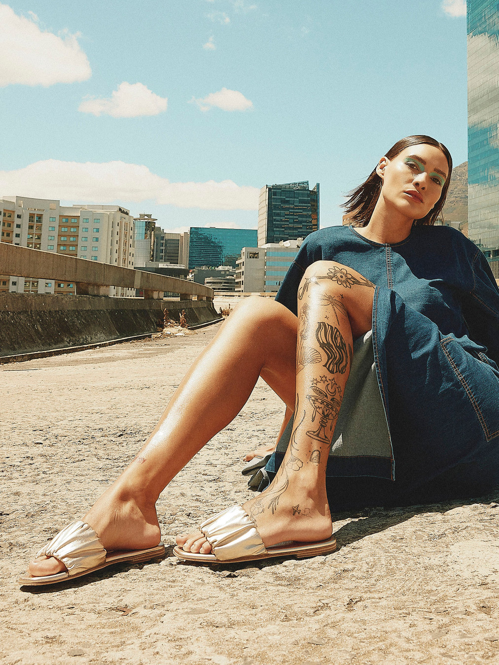 Pantolette gold 1101889001102