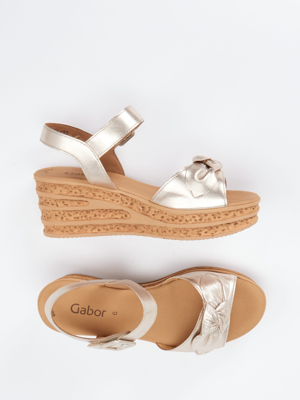 Keilsandalette gold 1239889000104