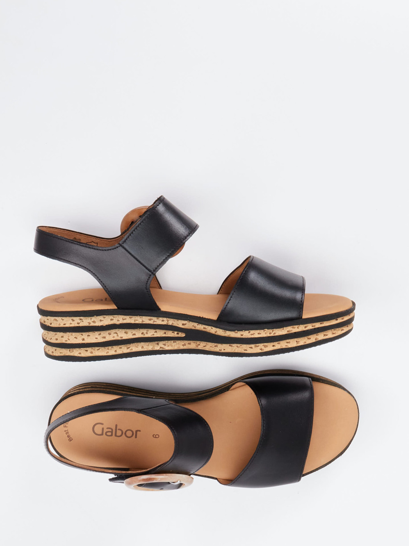 Keilsandalette schwarz 1255009002404