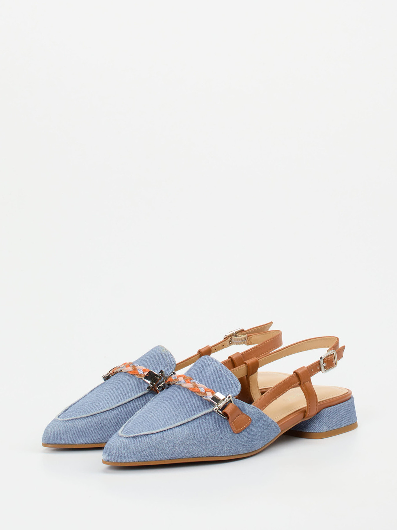 Slingpumps blau 1303159000302