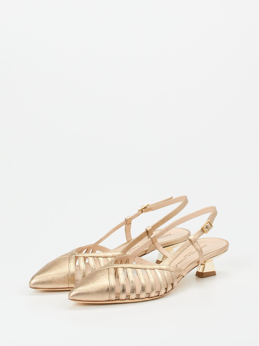 Slingpumps gold 1302889000202