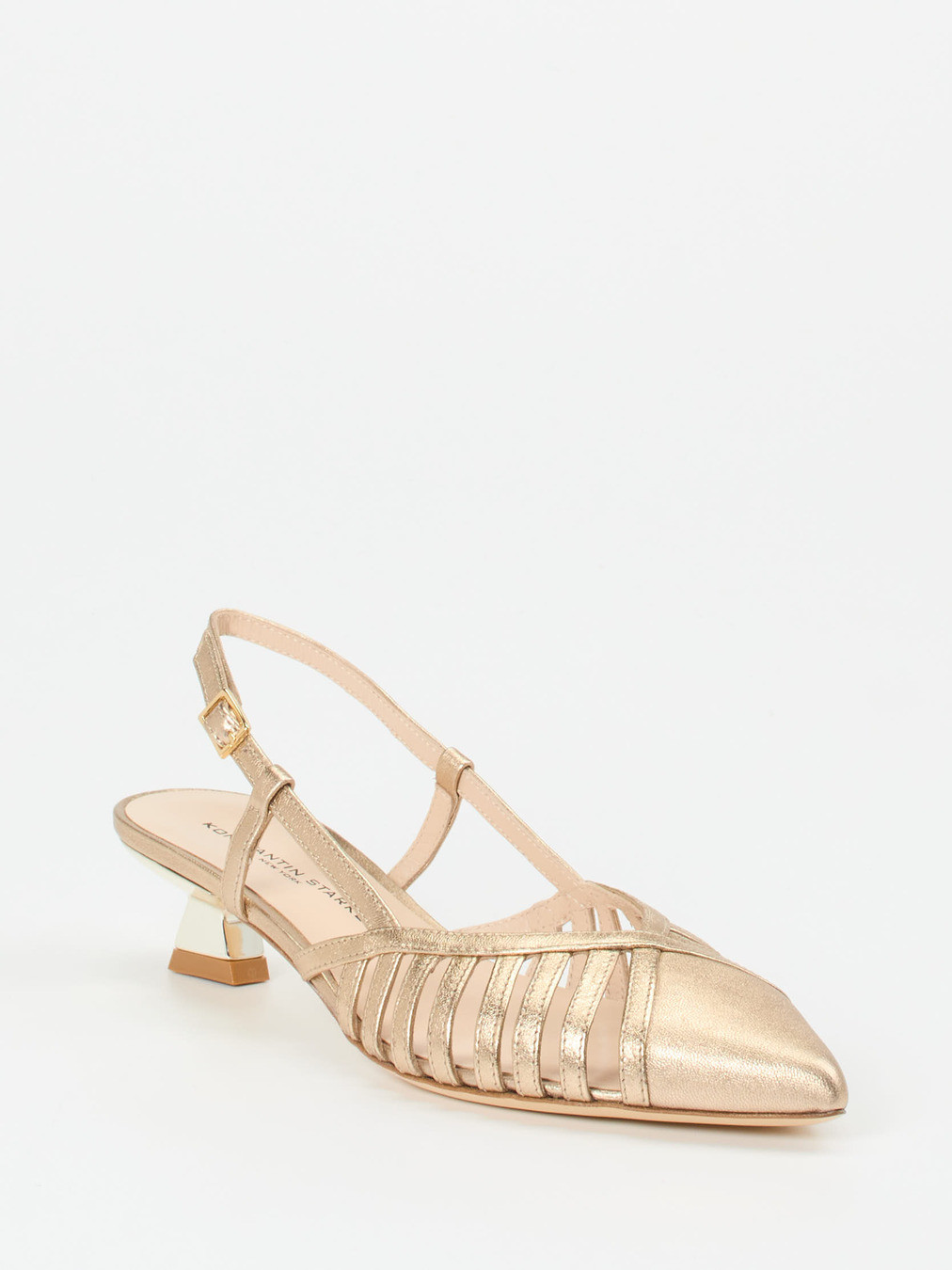 Slingpumps gold 1302889000206