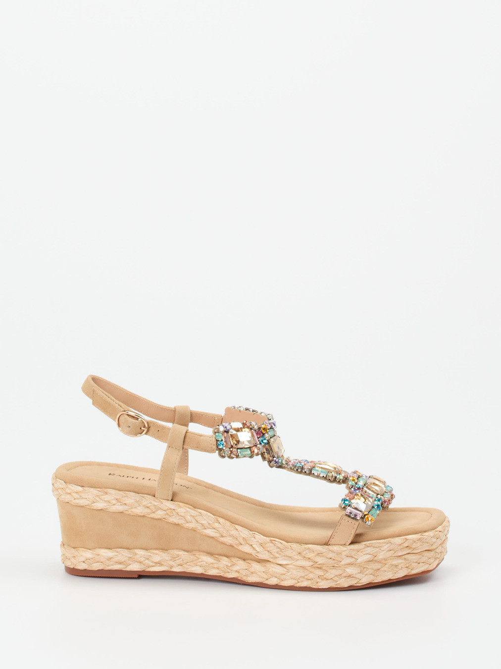 Keilsandalette beige 1257359000801