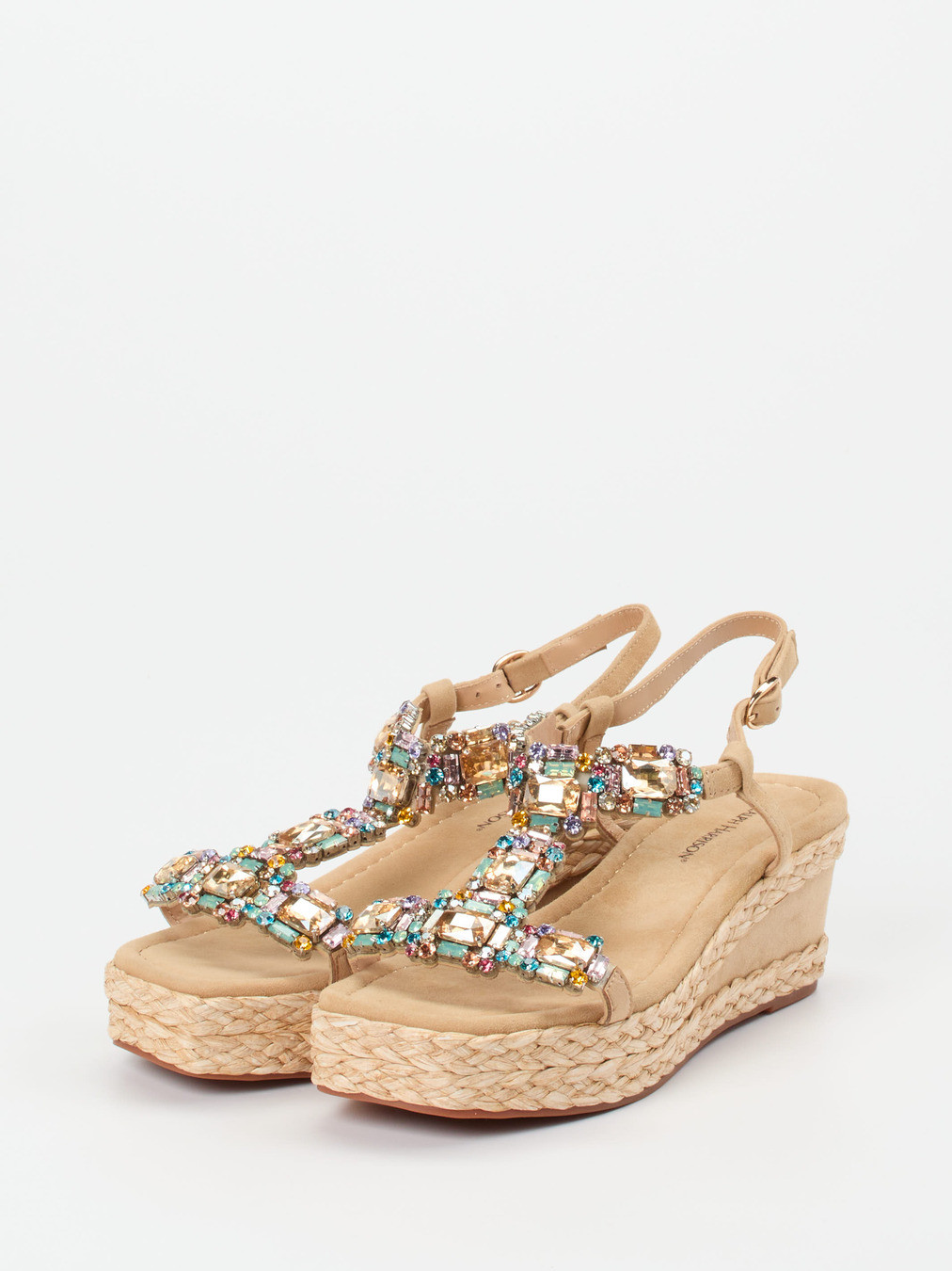 Keilsandalette beige 1257359000802