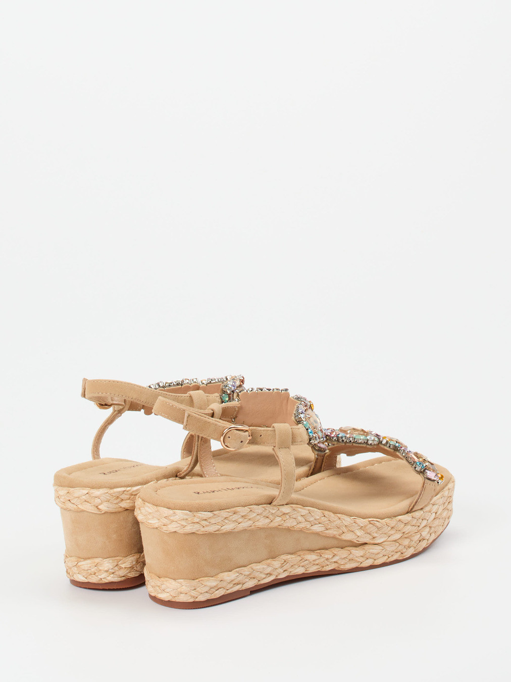 Keilsandalette beige 1257359000803