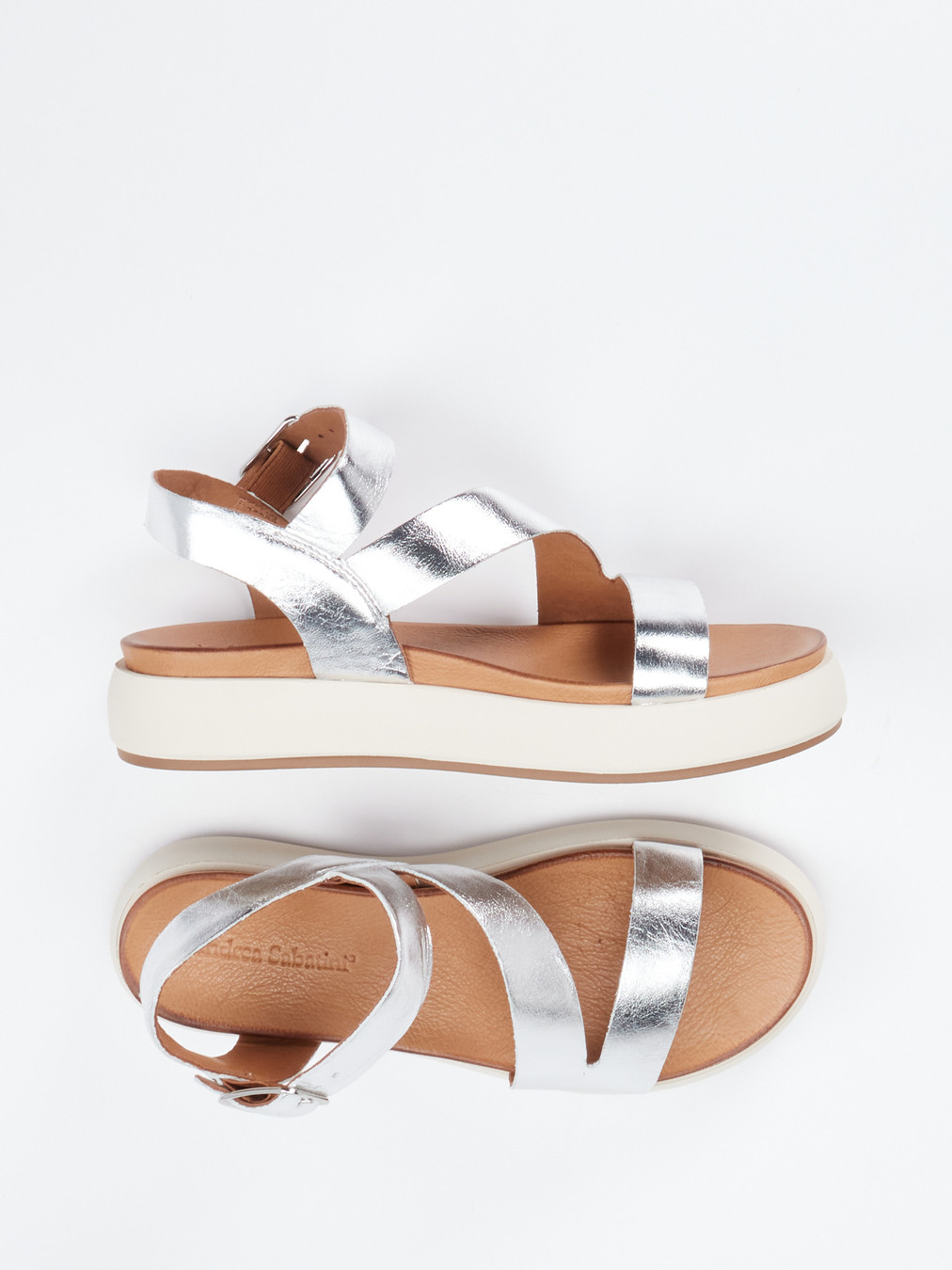 Plateau-Sandalette silber 1245449000104