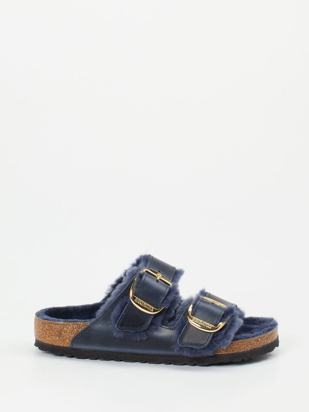 Pantolette Arizona Big Buckle Shearling blau 2110109002601