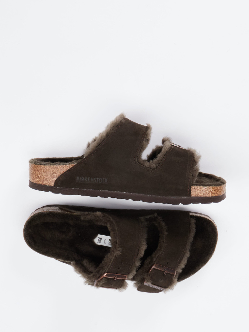 Pantolette Arizona Shearling braun 2110209001304