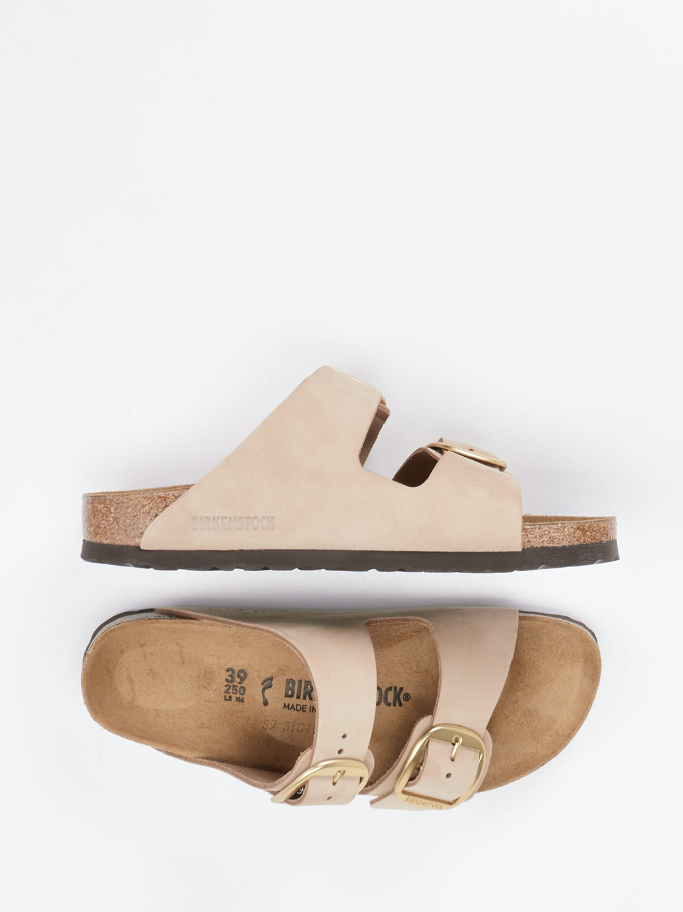 Pantolette Arizona Big Buckle beige 2110399001204
