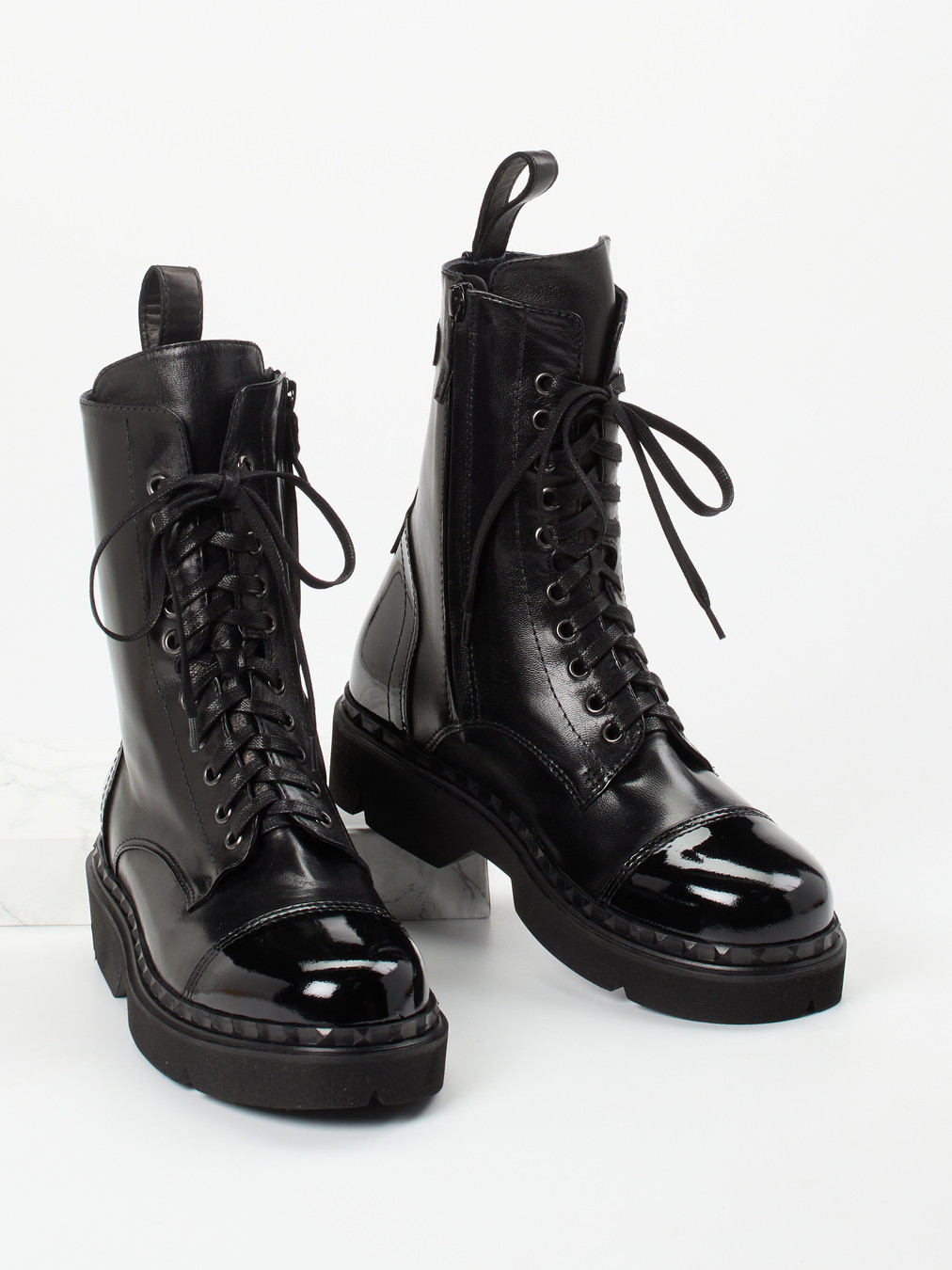 Schnürstiefelette schwarz 1723009018004