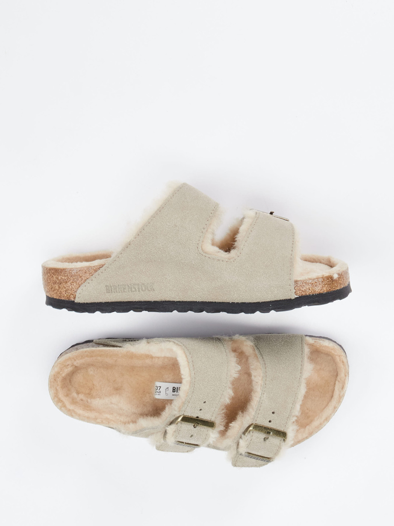 Pantolette Arizona Shearling braun 2110249000704