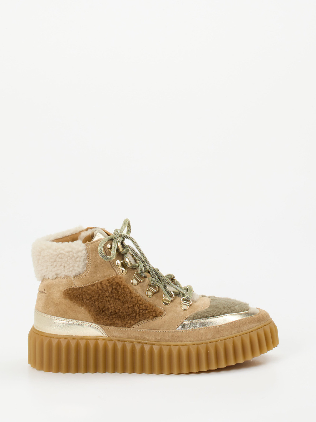 Schnürstiefelette beige 1705369000101