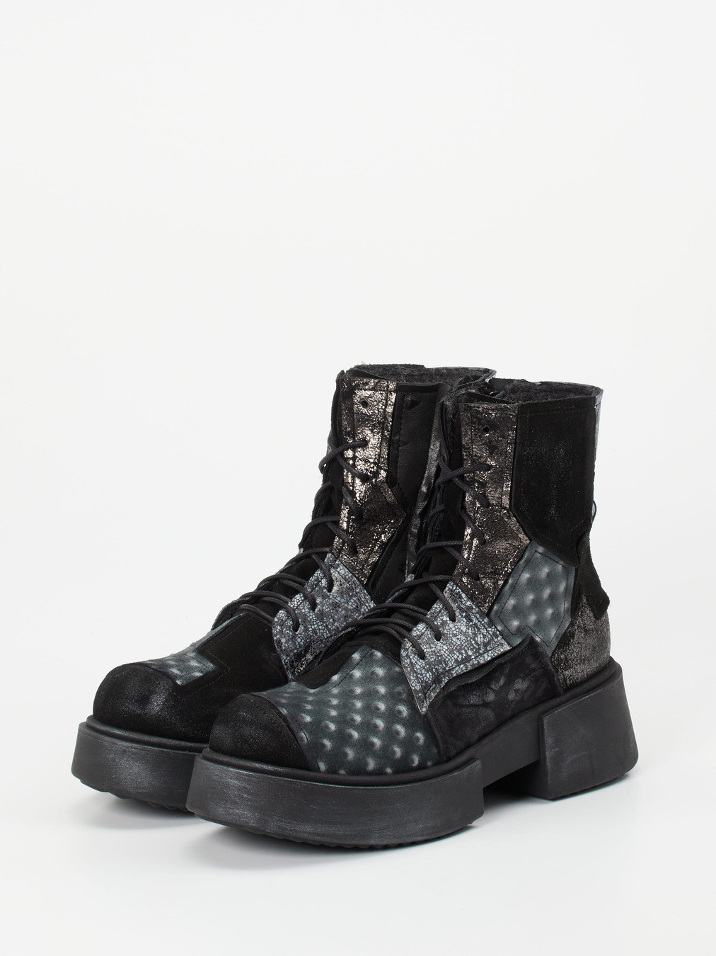 Schnürstiefelette schwarz 1727004000102