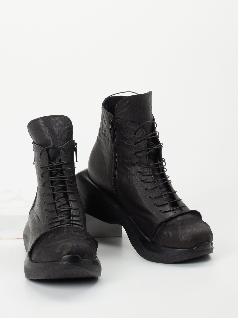 Schnürstiefelette schwarz 1705009004304